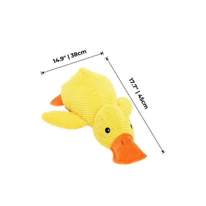 QuackyPaws Calming Duck Toy – Soft Plush Squeaky Stress Relief Toy for Puppies & Small Dogs - Monsta Online