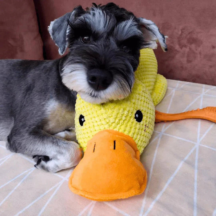 QuackyPaws Calming Duck Toy – Soft Plush Squeaky Stress Relief Toy for Puppies & Small Dogs - Monsta Online