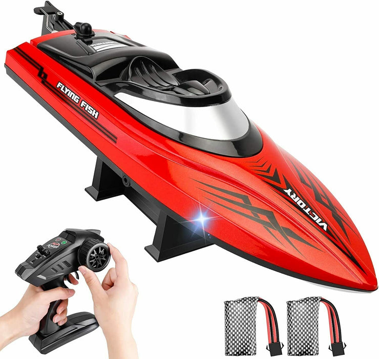 High - Speed 20MPH+ Remote Control Racing Boat With LED for Kids Adults - Monsta Online