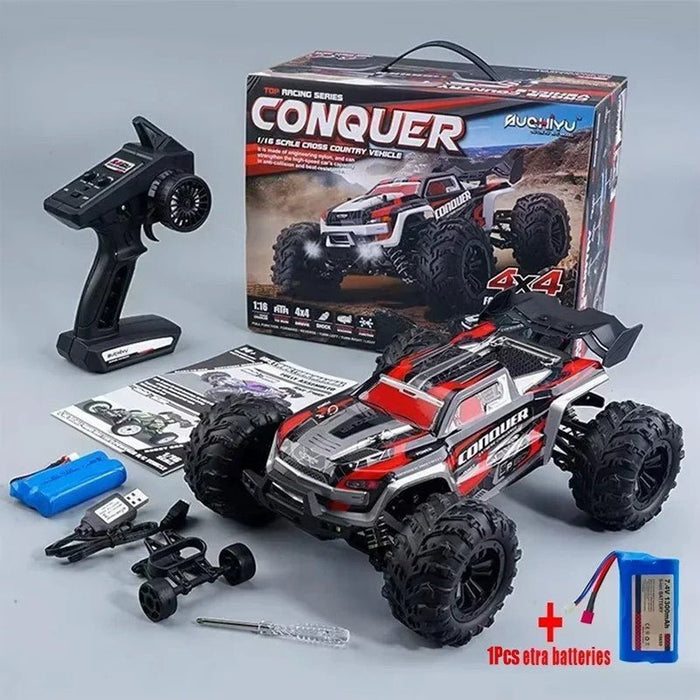Conquer: 31 MPH Radio Controlled RC Racing Car - Monster Truck With Dual Batteries - Monsta Online