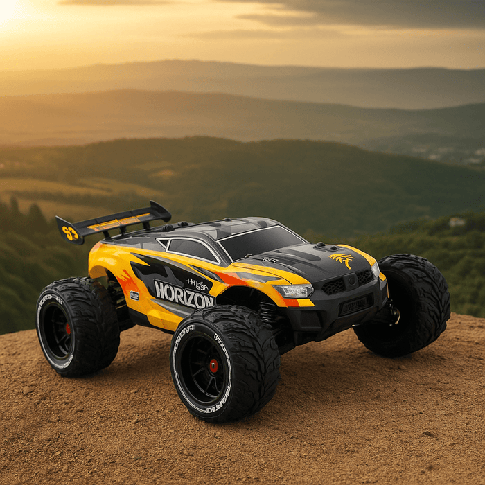 Red Horizon: 1:16 High - Speed 47MPH+ RC Monster Truck with Dual Rechargeable Batteries - Monsta Online