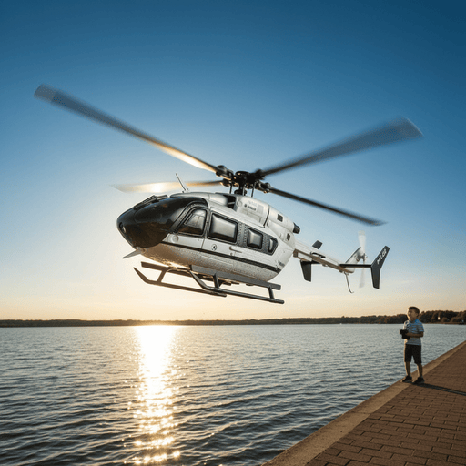 Rogue Brushless RC Helicopter with 6 - Axis Gyro & Dual Batteries - 4CH Remote Control for Kids & Beginners - Monsta Online