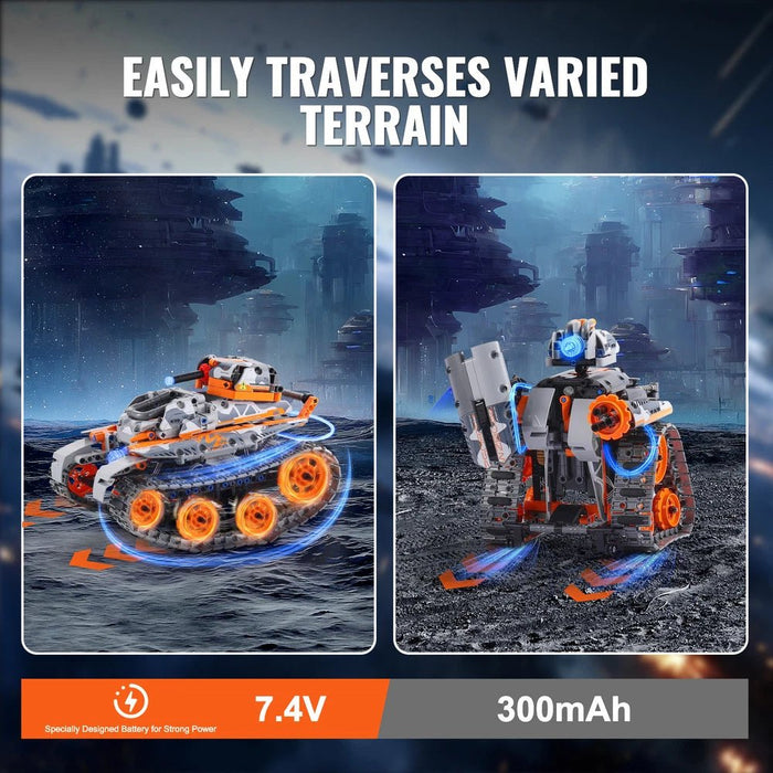 5 in 1 STEM RC Building Toy With App & Remote Control with 554 Pieces for Kids - Monsta Online