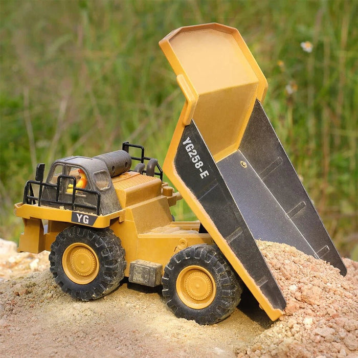 1:24 Scale 9CH Remote Control Tipper Dump Truck - 2.4GHz Construction Toy for Kids with Dual Batteries - Monsta Online
