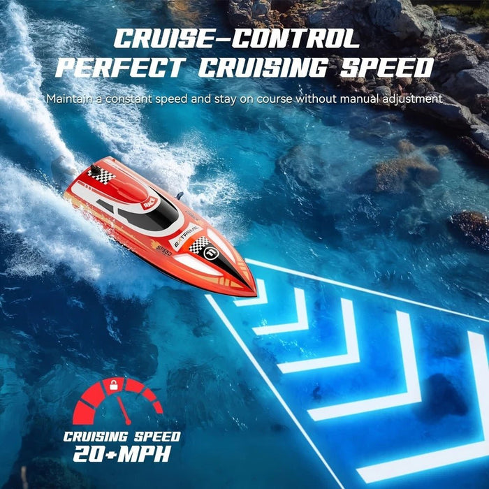 Extreme: 20MPH High - Speed 2.4GHz RC Electric Boat with Dual Batteries - Monsta Online