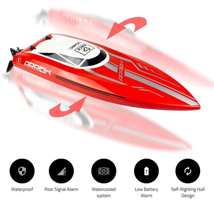 Red Arrow: 30 MPH Brushless High - Speed RC Racing Boat for Adults and Kids - Monsta Online