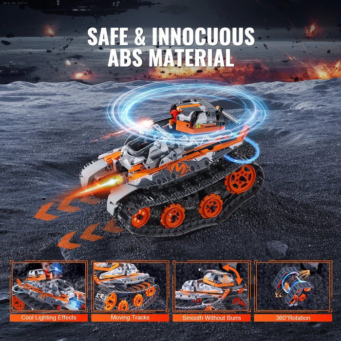 5 in 1 STEM RC Building Toy With App & Remote Control with 554 Pieces for Kids - Monsta Online