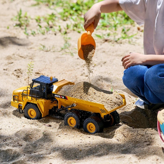 1:16 Scale Luxury Radio Control Dump Truck Toy - Ultimate RC Construction Toy with Dual Batteries for Kids - Monsta Online