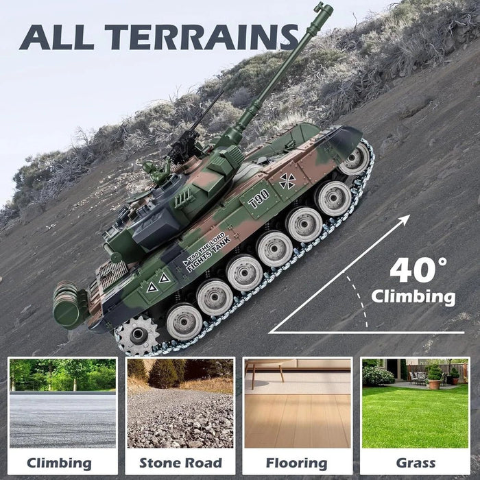 1:18 Scale RC Tank Russian T - 90 RC Tank with BB Shooting – Premium Model Tank with Dual Batteries - Monsta Online