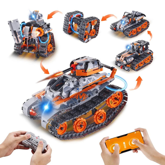 5 in 1 STEM RC Building Toy With App & Remote Control with 554 Pieces for Kids - Monsta Online