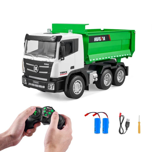 1:18 Scale RC Dump Truck Toy – 9CH Remote Control Construction Vehicle with Dual Batteries - Monsta Online
