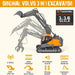 Premium 1:16 Scale Full Function Volvo RC Excavator with Metal Shovel - 17 Channel 3 - in - 1 Toy for Kids and Adults - Monsta Online