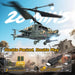 2.4GHz Military RC Helicopter for Adults and Kids - with Dual Batteries - Monsta Online