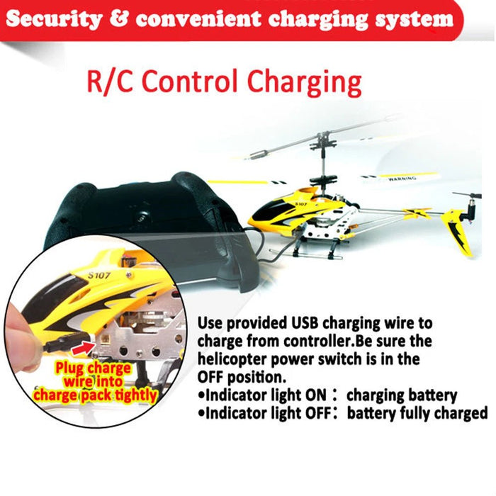 Firefly S107: Mini RC Helicopter 3.5CH with GYRO – Perfect for Kids and Adults - Monsta Online