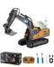 1:20 Scale Remote Control Premium Excavator Toy 11 Channel RC Digger with Dual Batteries for Kids - Monsta Online