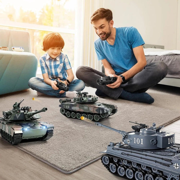 1:18 Scale German Tiger I RC Battle Tank - Remote Control, BB Shooter with Dual Batteries for Kids - Monsta Online