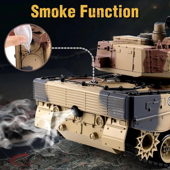 1:18 German Leopard II RC Tank with BB Shooting – Premium Model Tank with Dual Batteries - Monsta Online