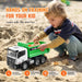 1:18 Scale RC Dump Truck Toy – 9CH Remote Control Construction Vehicle with Dual Batteries - Monsta Online