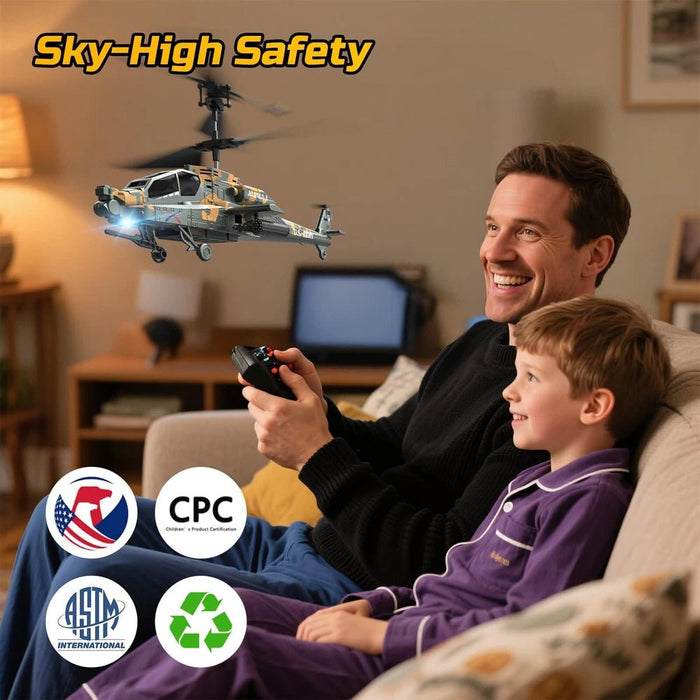 2.4GHz Military RC Helicopter for Adults and Kids - with Dual Batteries - Monsta Online