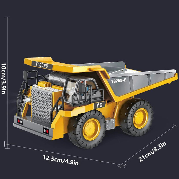 1:24 Scale 9CH Remote Control Tipper Dump Truck - 2.4GHz Construction Toy for Kids with Dual Batteries - Monsta Online