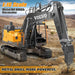 Premium 1:16 Scale Full Function Volvo RC Excavator with Metal Shovel - 17 Channel 3 - in - 1 Toy for Kids and Adults - Monsta Online