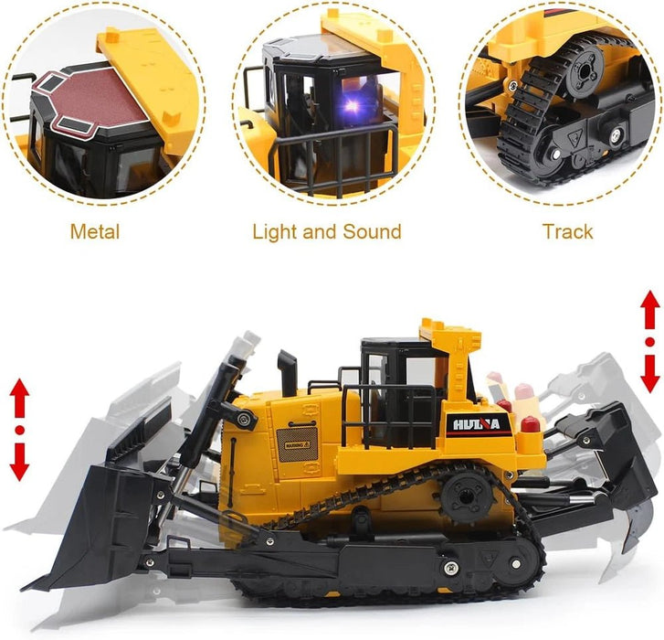 1:16 RC Bulldozer Remote Control 2.4GHz Full - Function Toy Bulldozer with Dual Batteries - Monsta Online