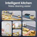 Modern 29.5" Stainless Steel Drop - In Waterfall Kitchen Sink with Pull Down Faucet - Monsta Online