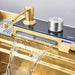 Modern 29.5" Stainless Steel Drop - In Waterfall Kitchen Sink with Pull Down Faucet - Monsta Online