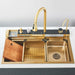 Modern 29.5" Stainless Steel Drop - In Waterfall Kitchen Sink with Pull Down Faucet - Monsta Online