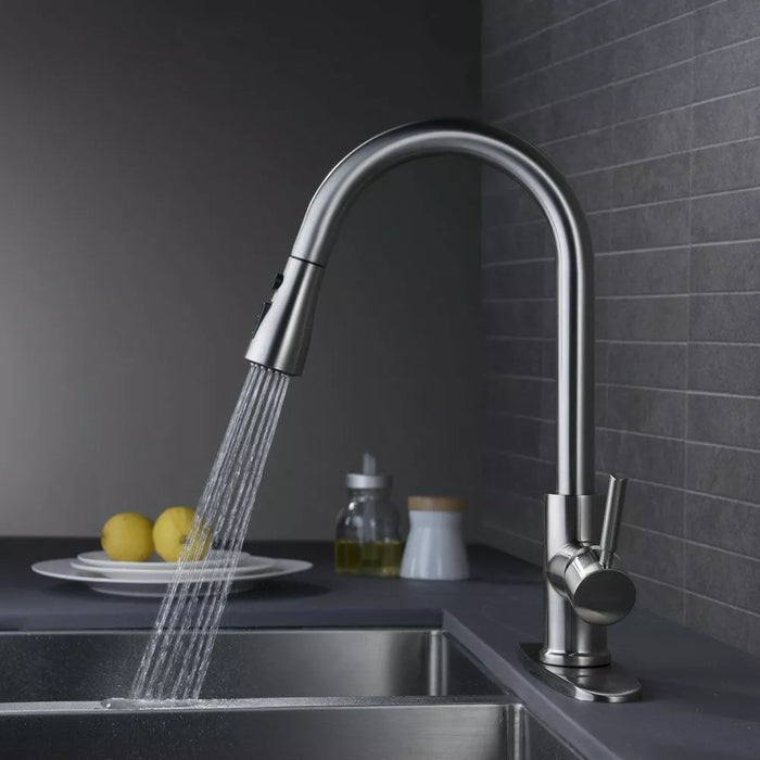 Chef’s Choice Single - Handle Kitchen Sink Faucet with Pull - Down Sprayer - Monsta Online