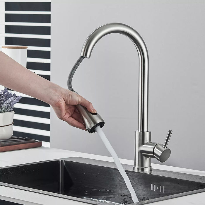 Chef’s Choice Single - Handle Kitchen Sink Faucet with Pull - Down Sprayer - Monsta Online