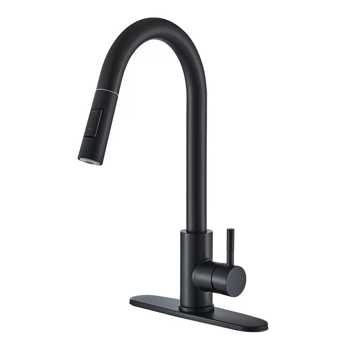 Ergonomic Single - Handle Pull - Down Kitchen Faucet with Pull Down Sprayer - Monsta Online