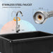Multi Purpose Utility Laundry Sink with Stainless Steel Faucet and Removable Drainboard - Monsta Online