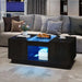 40" Modern LED Coffee Table with Hidden Storage Drawers and Charging Station - Monsta Online