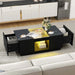40" Modern LED Coffee Table with Hidden Storage Drawers and Charging Station - Monsta Online