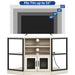 Corner TV Stand with Media Console and Storage Cabinet – Up to 55" TVs - Monsta Online