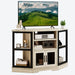 Corner TV Stand with Media Console and Storage Cabinet – Up to 55" TVs - Monsta Online