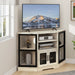 Corner TV Stand with Media Console and Storage Cabinet – Up to 55" TVs - Monsta Online