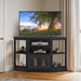 Corner TV Stand with Media Console and Storage Cabinet – Up to 55" TVs - Monsta Online