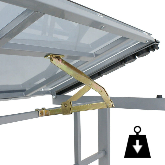 Adjustable Rolling Drawing Drafting Table - Tempered Glass Art Craft Work Station - Monsta Online