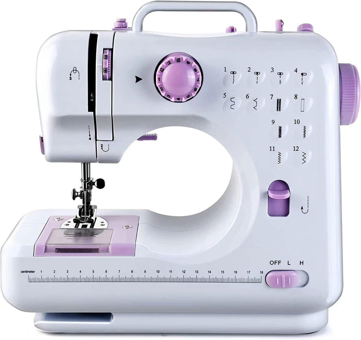 Compact Electric Sewing Machine with 12 Built - In Stitches for DIY Crafts and Repairs - Monsta Online