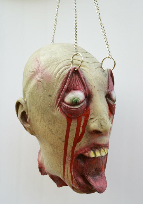 Life - Size Halloween Hanging Zombie Head Creepy Prop - Monsta Online