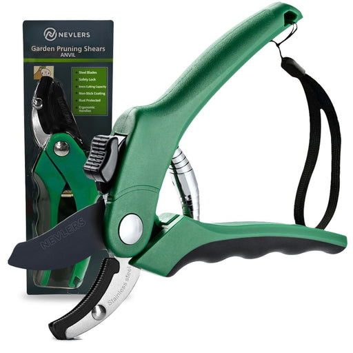 Durable Anvil Pruning Shears 8mm with Stainless Steel Precision Blade - Monsta Online