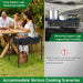 Portable 3 - Burner Propane Camp Stove with Removable Legs for Outdoor Cooking - Monsta Online