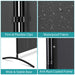 3 - Panel Folding Privacy Screen Room Divider 102" for Flexible Room Separation - Monsta Online