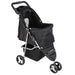 Premium Foldable 3 Wheel Pet Stroller with Cup Holder for Dogs and Cats - Monsta Online