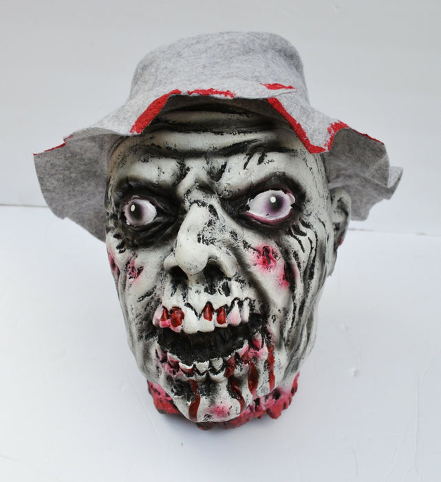 Life - Size Halloween Hanging Zombie Head Creepy Prop - Monsta Online