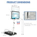 Height Adjustable Basketball Hoop for Fun Swimming Pool and Backyard Games - Monsta Online