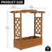 Elevated Wooden Garden Bed With Trellis & Hanging Roof - Monsta Online