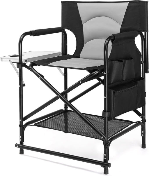 Comfortable 22" Camping Director’s Chair with Side Table and Storage Pocket - Monsta Online